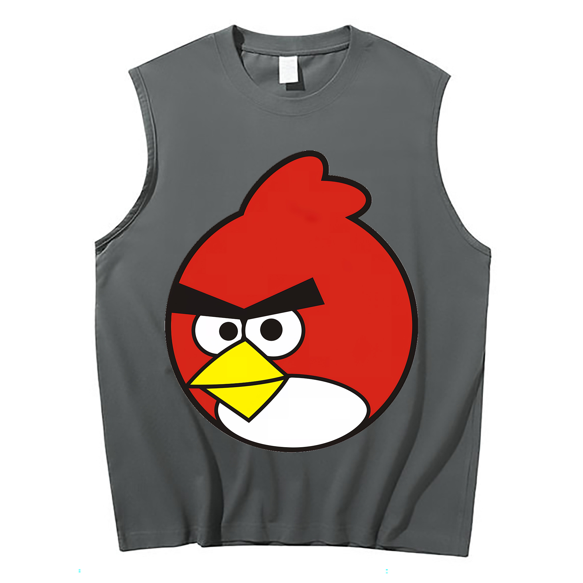 （画像用） Angry Birds アングリーバード コットン100％タンクトップ（フロントプリント）
